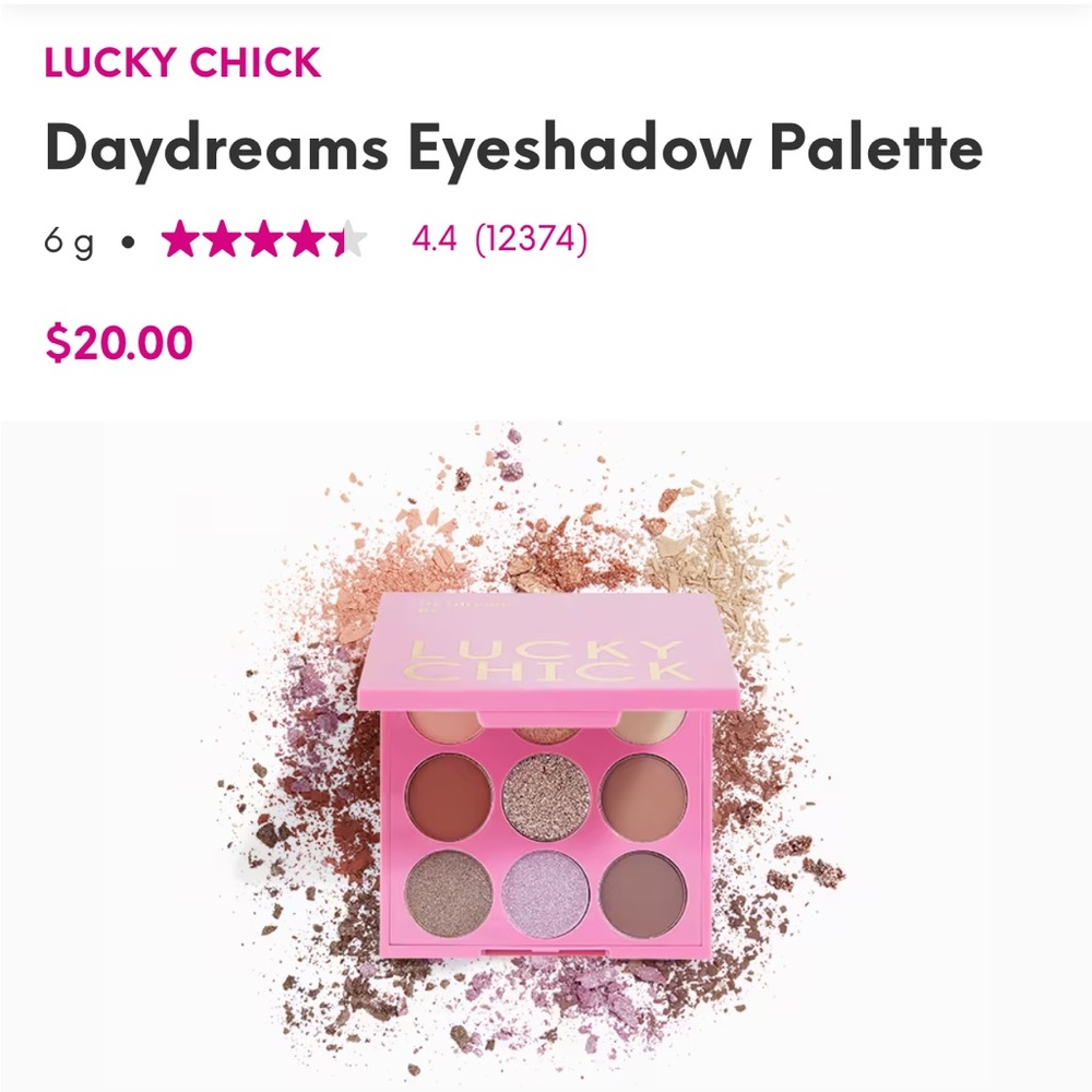 LUCKY CHICK DAYDREAMS EYESHADOW PALETTE